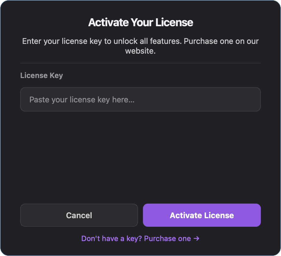 Answer Buddy license activation dialog.